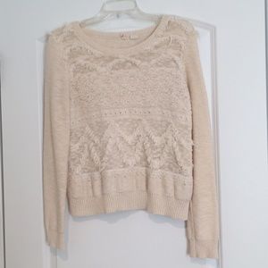 Anthropologie Moth shaggy sweater